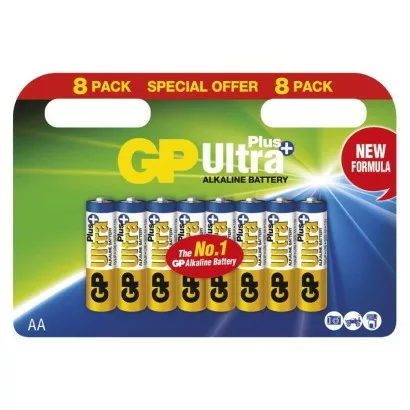 Alkalická batéria GP Ultra Plus LR6 (AA), blister