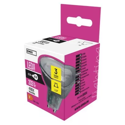 LED žiarovka Classic MR16 / GU10 / 4,2 W (40 W) / 333 lm / neutrálna biela
