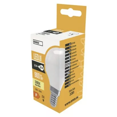 LED žiarovka Basic Mini Globe / E14 / 8,3 W (66 W) / 900 lm / teplá biela