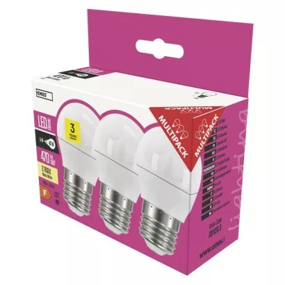 LED žiarovka Classic Mini Globe / E27 / 5 W (40 W) / 470 lm / teplá biela