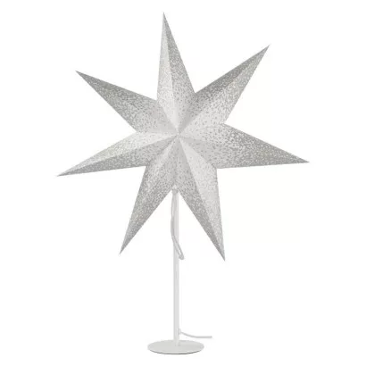 LED hviezda papierová so stojanom, 45 cm, vnút.