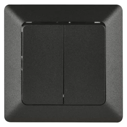 Prepínač sériový č. 5, antracit