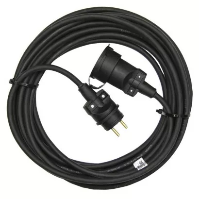 Vonkajší predlžovací kábel 40 m / 1 zásuvka / čierny / guma / 230 V / 1,5 mm2