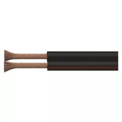 Dvojlinka ECO 2×0,5mm, čierno/červená, 100m