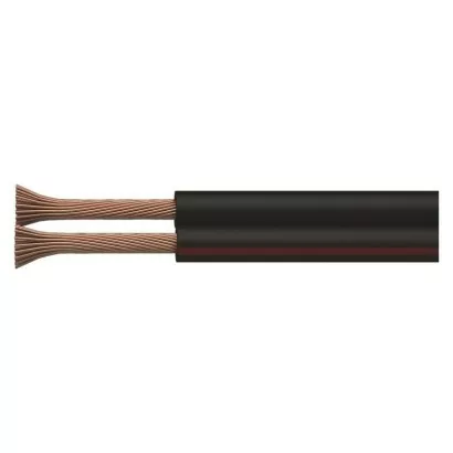 Dvojlinka ECO 2×1,0mm, čierno/červená, 100m