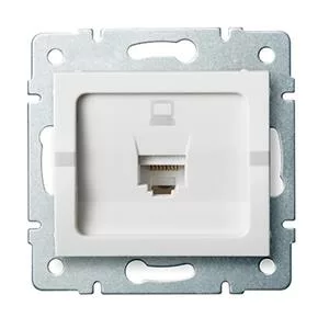 LOGI Dátová zásuvka RJ45Cat 5e Jack Biela