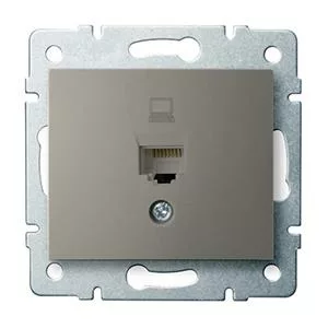 DOMO   Dátová zásuvka (RJ45Cat 5e Jack) Šampanská “