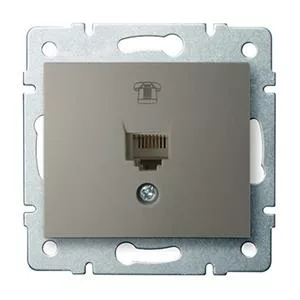 DOMO Telefónna zásuvka (RJ11) Šampanská “